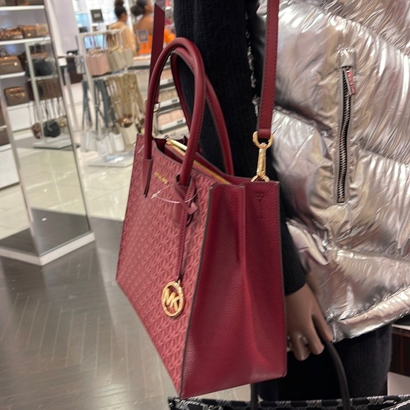 MICHAEL KORS MERCER LARGE SATCHEL 
MULBERRY MULTI - Picture 7 of 16